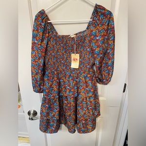 Entro floral mini dress
